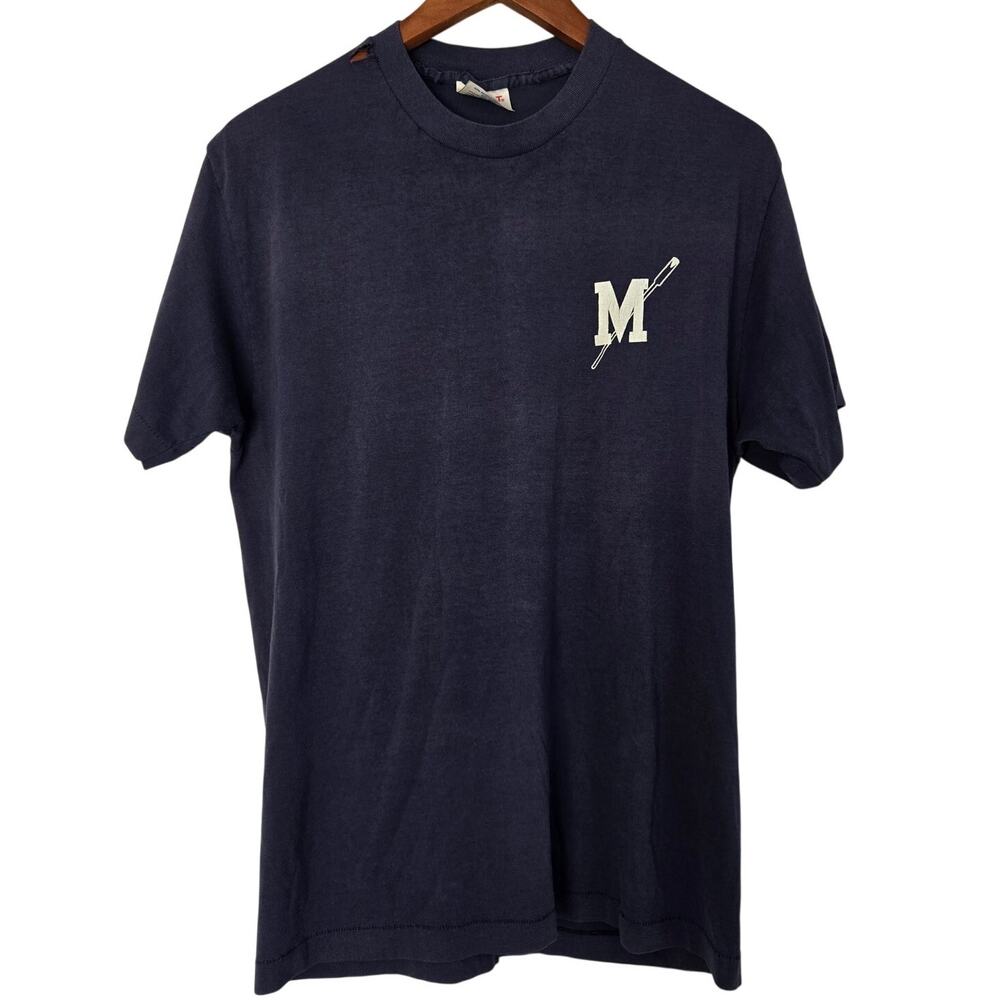 Vintage 80s Selec‑T Navy Blue Single‑Stitched T‑Shirt Ultra Soft Size XL